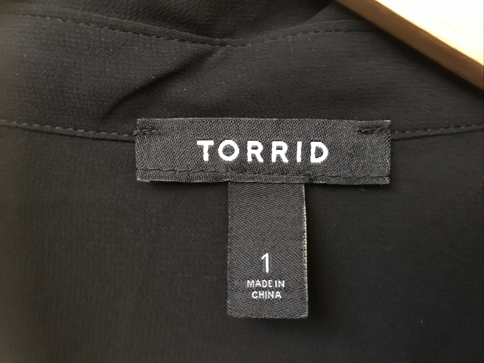 Torrid Black Collared Semi-Sheer Balloon Sleeve Tunic Blouse Tie Hem High Low 1X