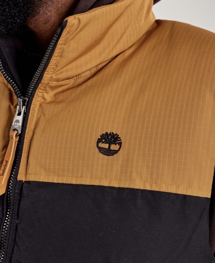 Timberland Mount Welch Puffer Vest Men’s Size Small Zip Insulated Tb0a22xm P57