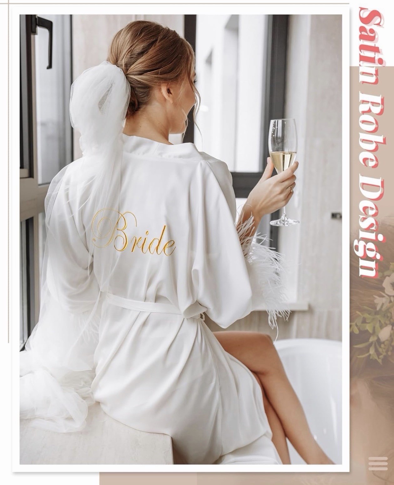 12 Pcs Bridesmaid Kimono Robe sets Bride Silky Wedding Day Bathrobe with Lace