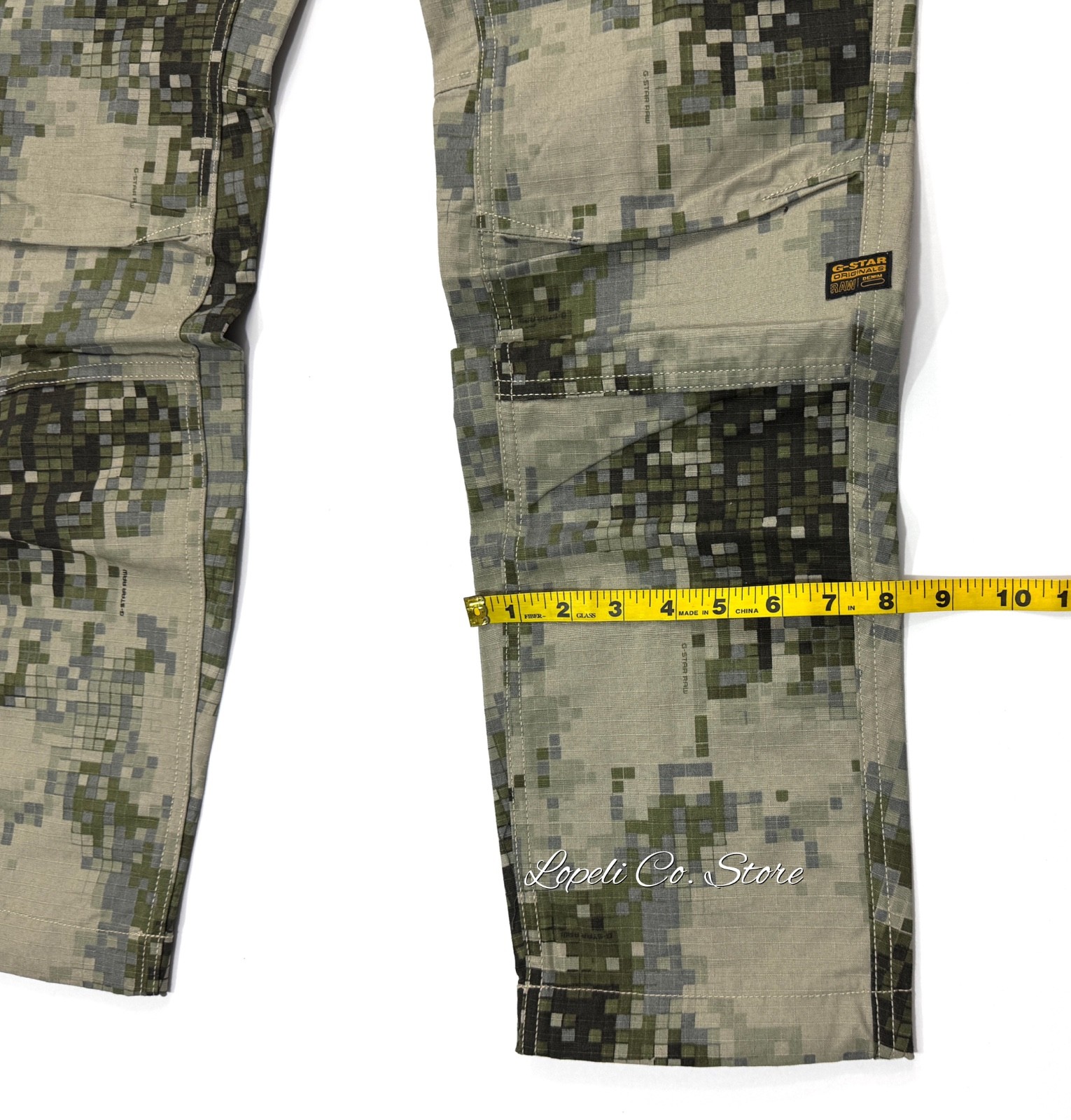 G Star Raw Rovic Zip 3D Digi Camo Elephant Skin Pants Green 34×34
