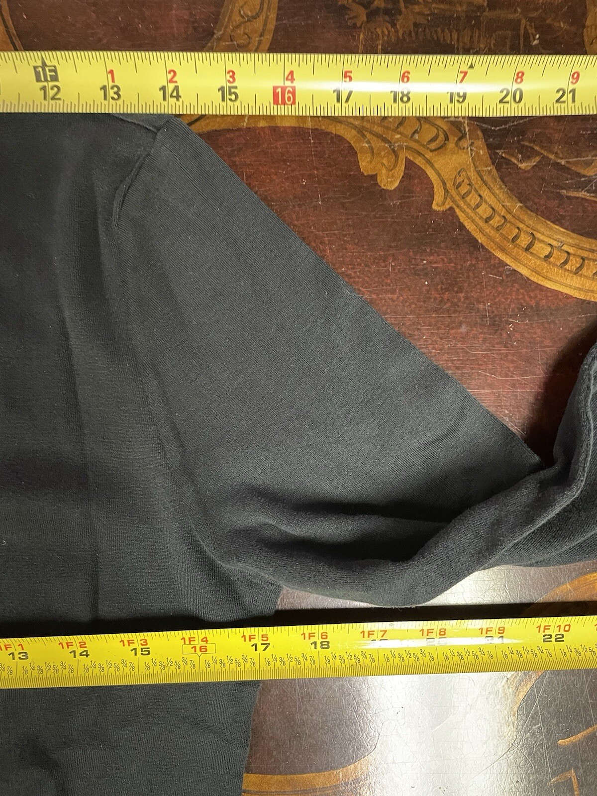 Ralph Lauren Black Label Black Oversized Balloon Sleeve Knit Top Capsule XL