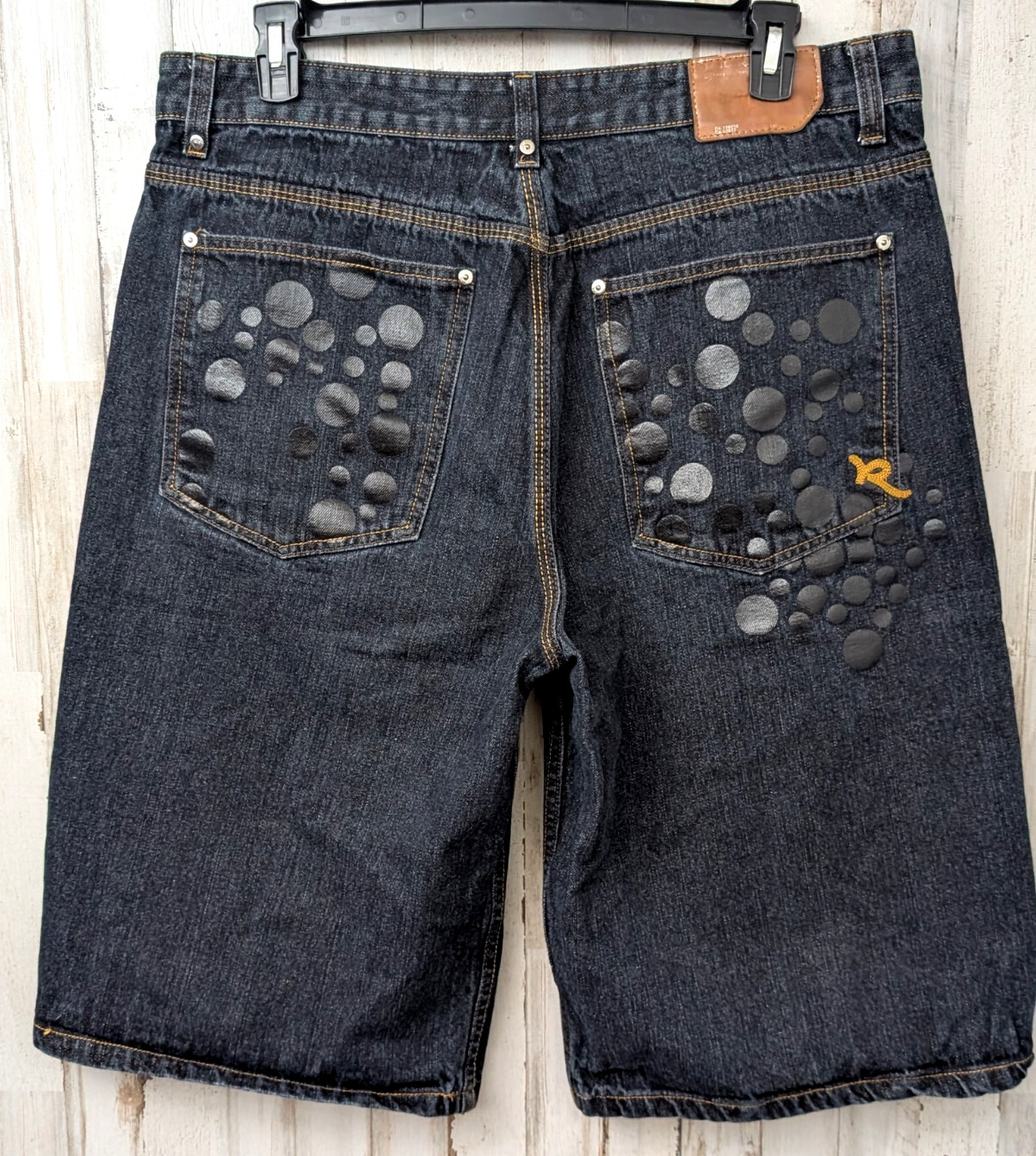 Vintage 90’s RocaWear Baggy Jean Shorts 38 Skater Grunge Hip Hop Y2K Rave Retro