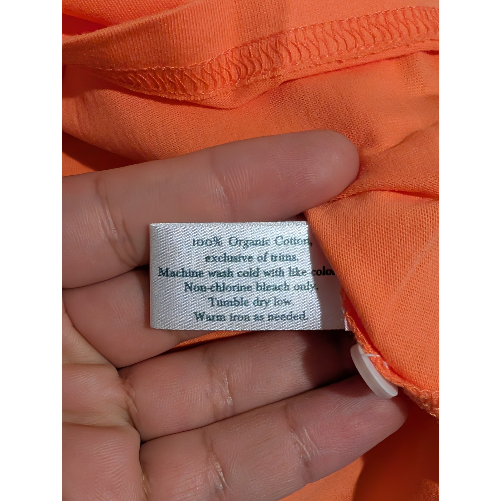 Criquet Mens Player Polo Shirt Orange Large Embroidered Organic Cotton Golf NWT