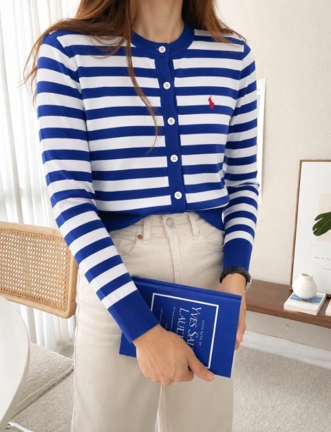 polo ralph lauren women striped cardigan XS