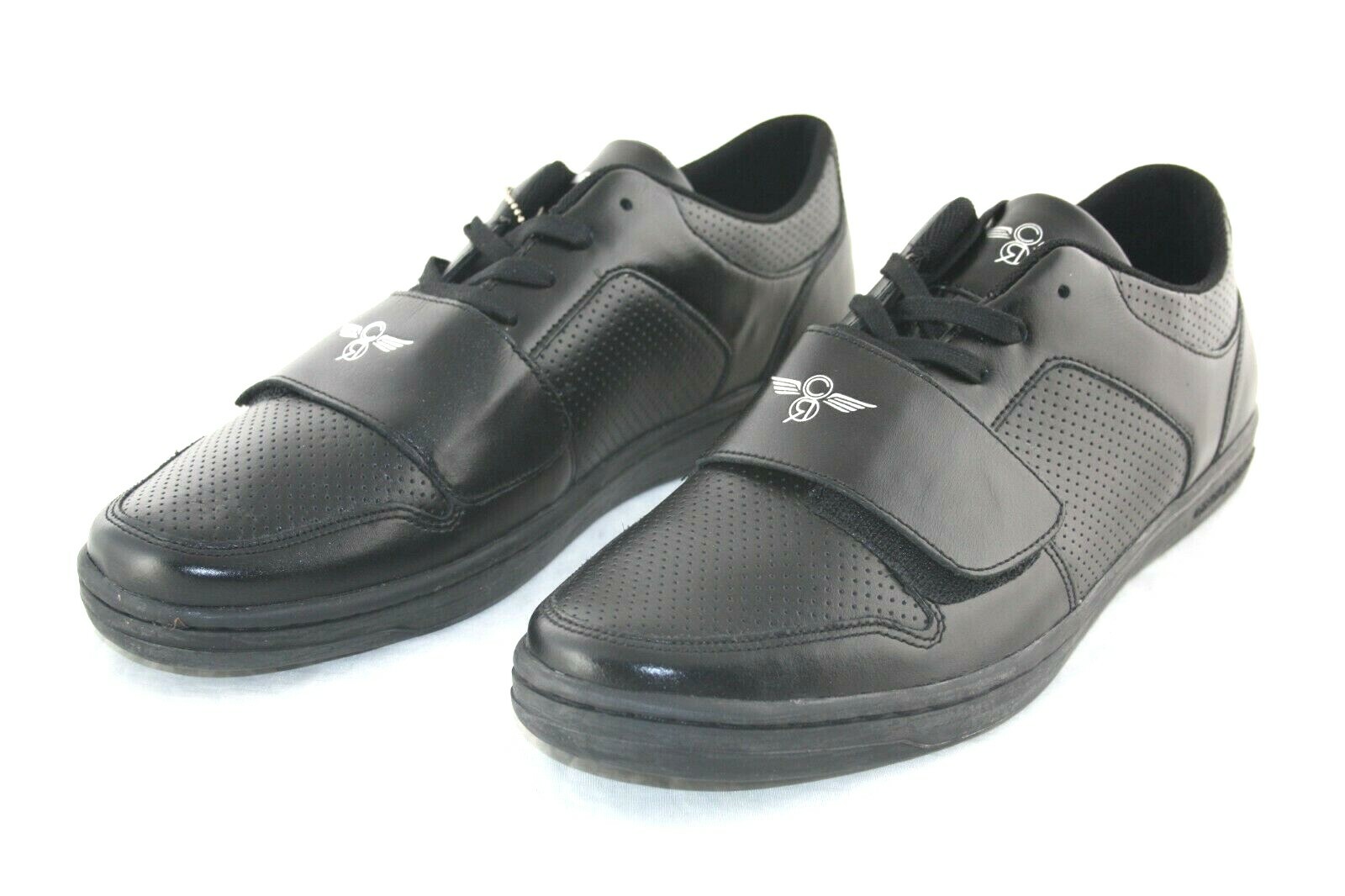 MEN’S CREATIVE RECREATION CESARIO LO BLACK/BLACK CR4LOC/BLKBK LEATHER SIZE 13