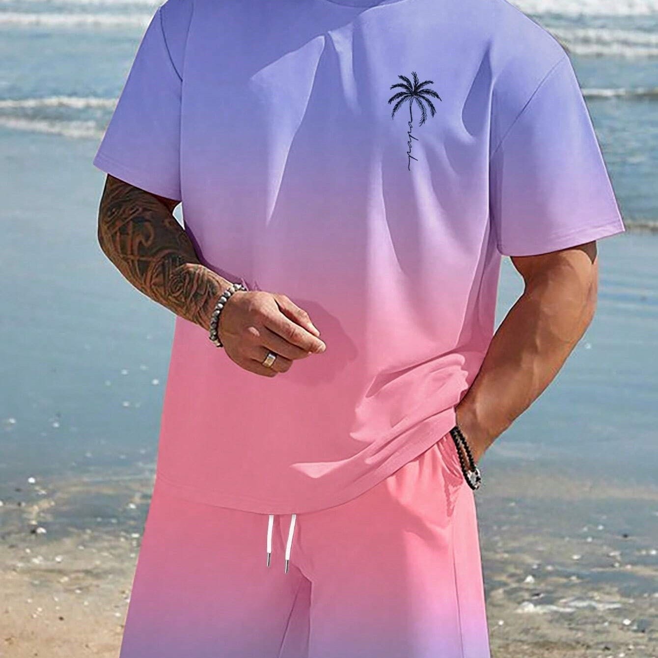 Men’s Short And Short Sleeve Set Up To 6X