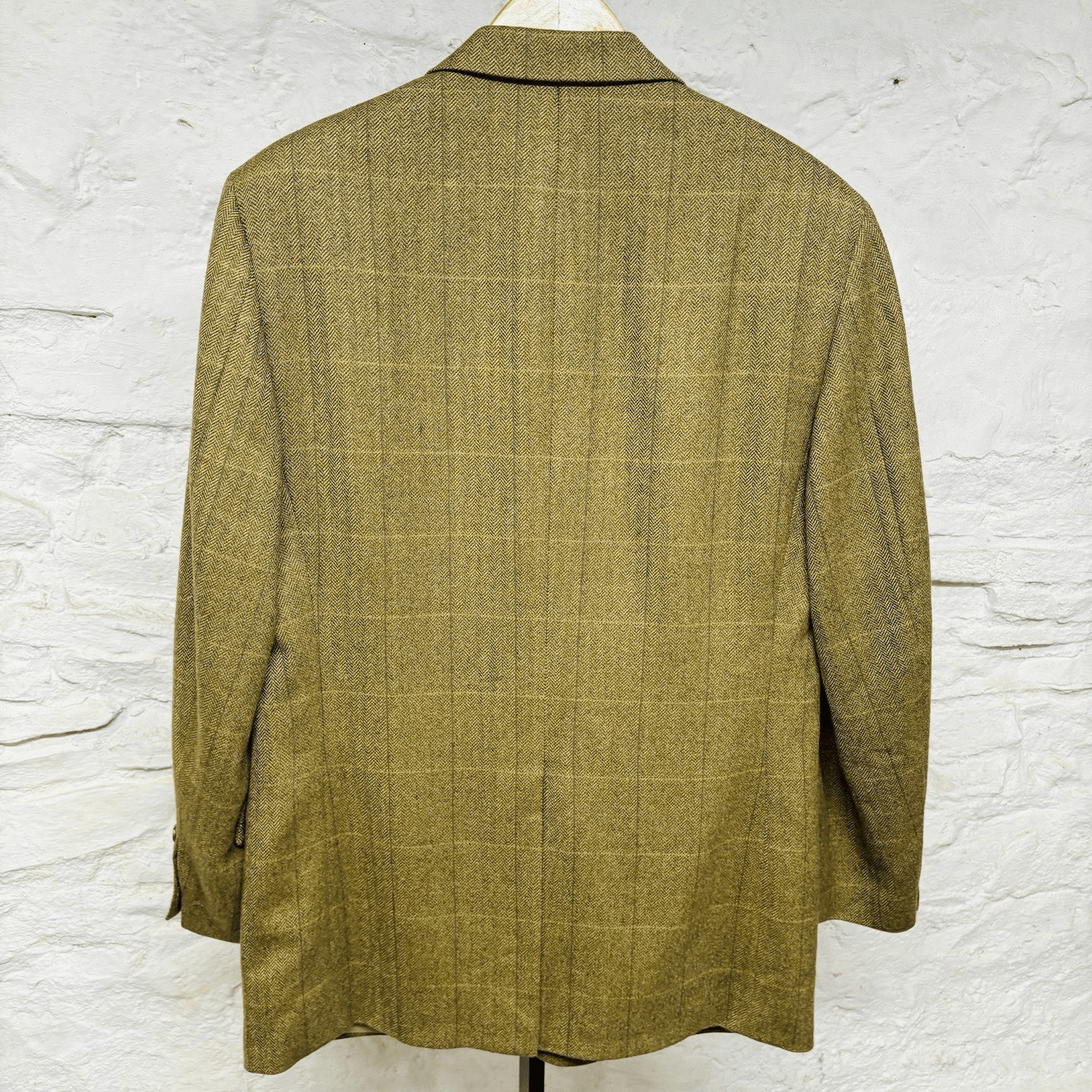 Brooks Brothers Jacket 41R Herringbone Windowpane Wool Blazer Sport Coat Vintage