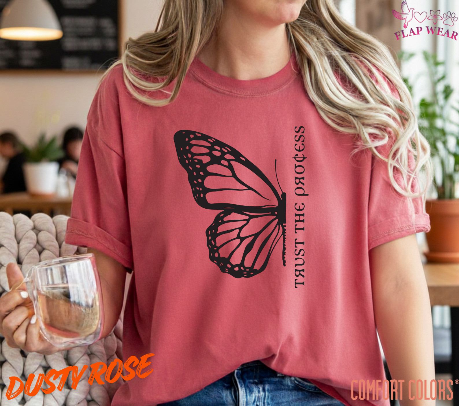 Unisex Half Butterfly “Trust the Process T-Shirt, Men T shirt,Women T shirt Gift