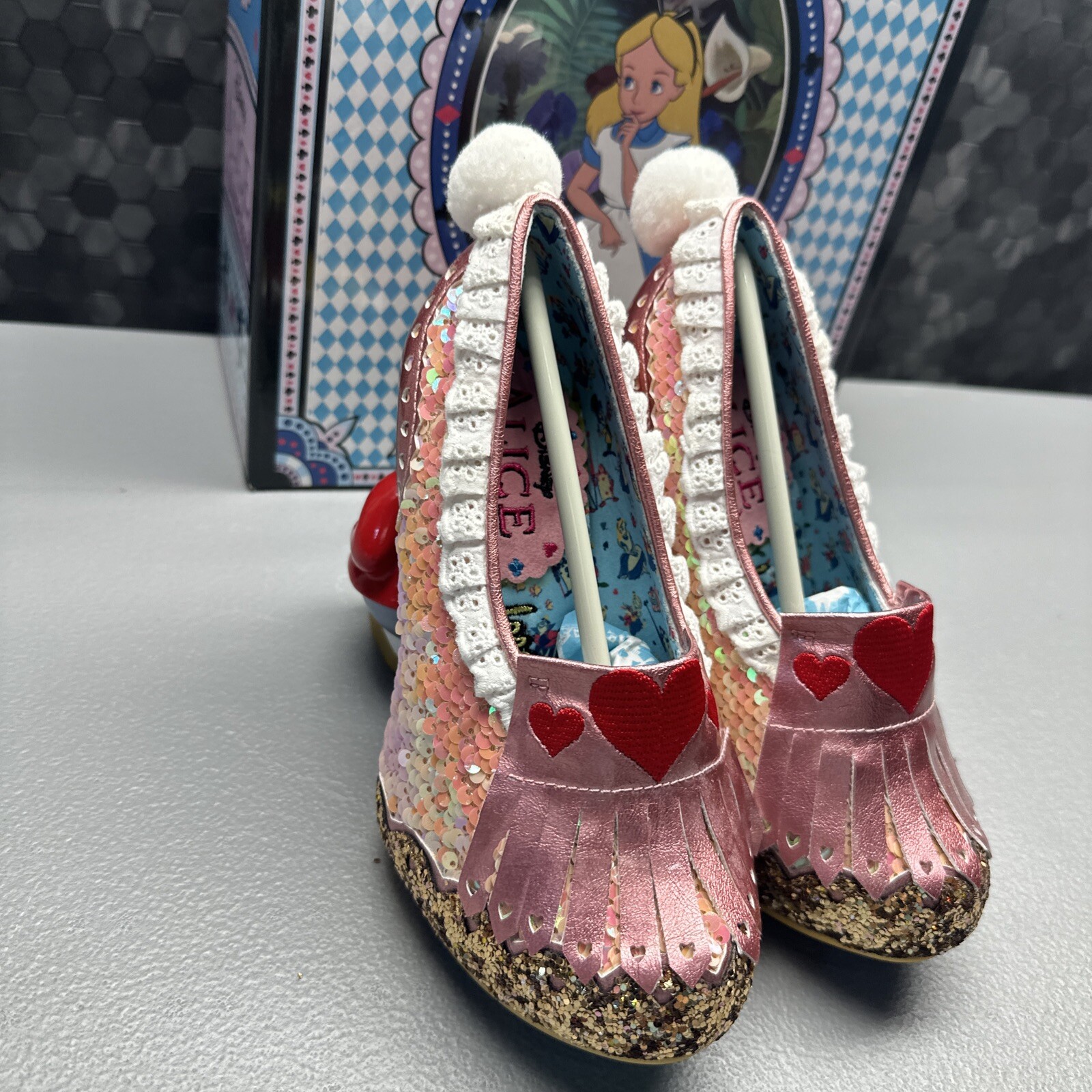 Alice In Wonderland Irregular Choice WHITE RABBIT SHOES NEW IN BOX SIZE 35