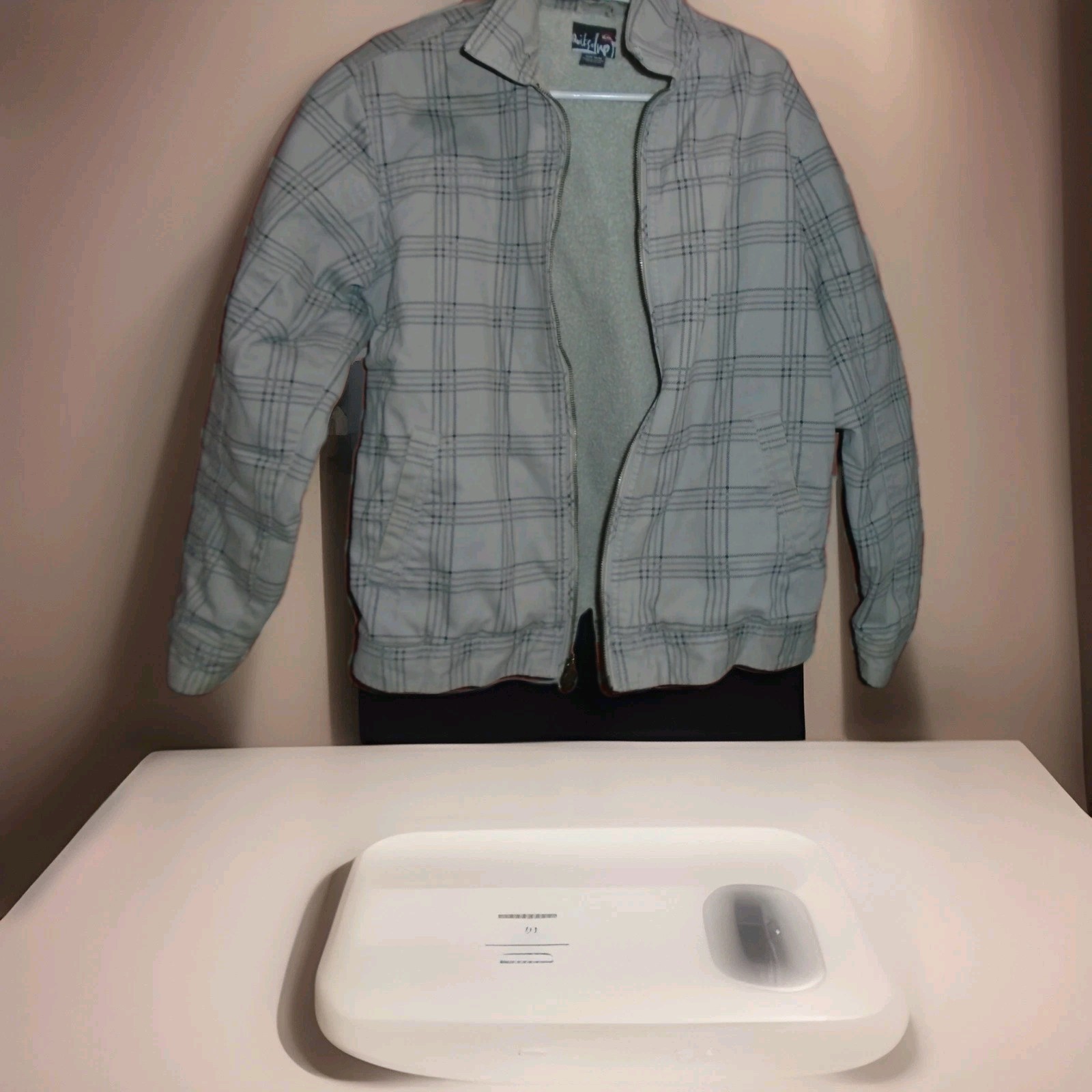 QUICKSILVER VINTAGE 2000S ERA MENS FULL ZIP LINED JACKET SIZE MEDIUM-SEE PICTURE
