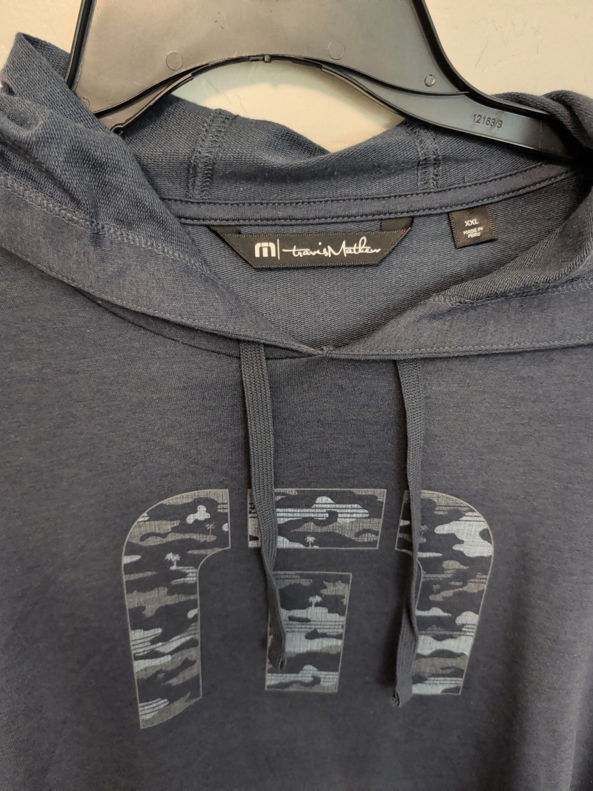 Travis Mathew Riverland Golf Hoodie Men’s XXL Navy Pima Cotton Performance