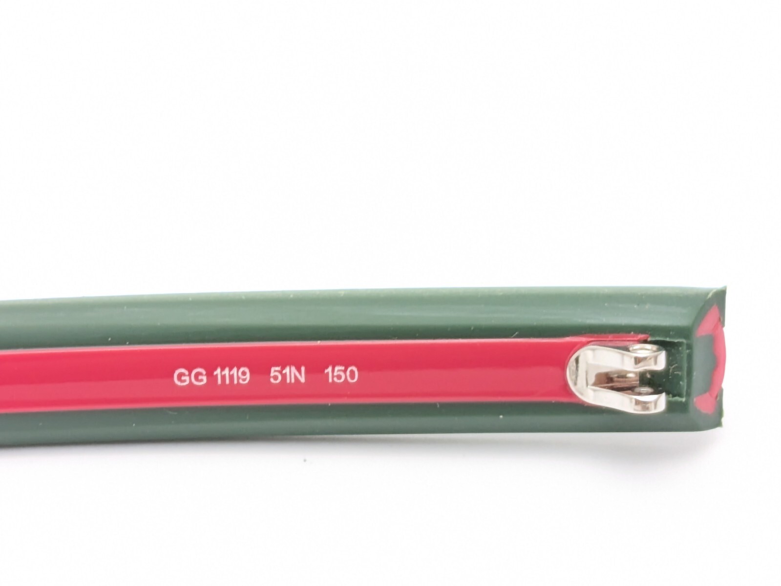 Gucci GG1119 51N Red Green Replacement Arms Eyeglasses Sunglasses NO SCREWS