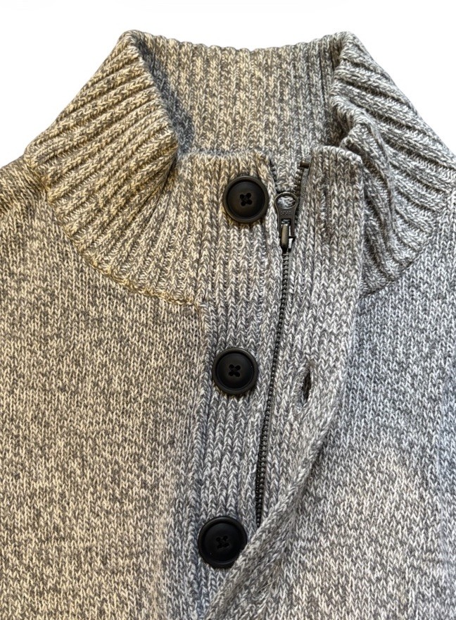 Urban Pipeline Zip Up Button Up Sweater Men’s Size Medium Gray Long Sleeve