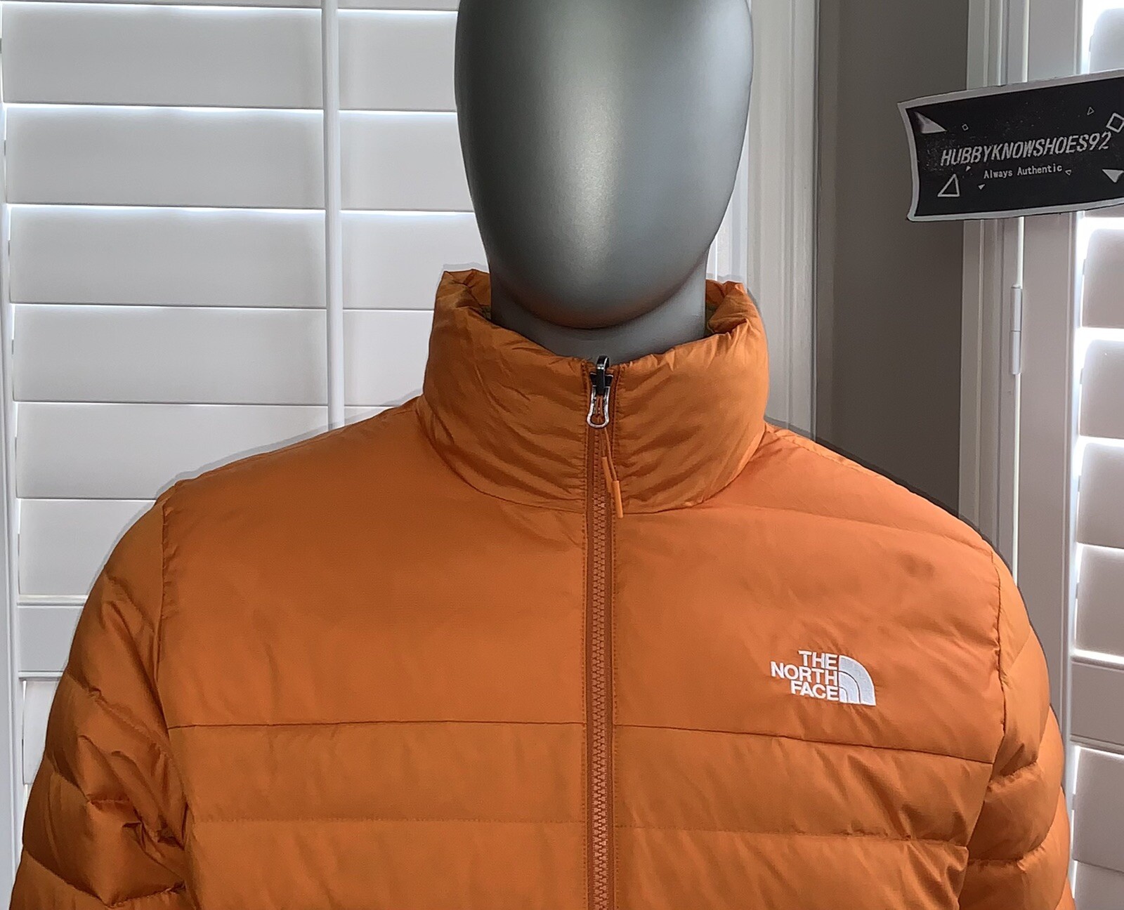 The North Face Mens Minoqua Insulated 550-Down FZ Puffer Jacket DSRT Orange NWT