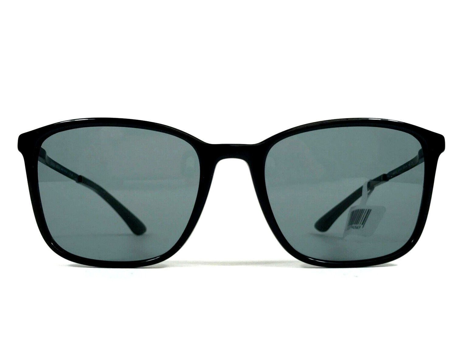 Giorgio Armani Sunglasses AR8197 5001/1 Black Square Frames with Grey Lenses