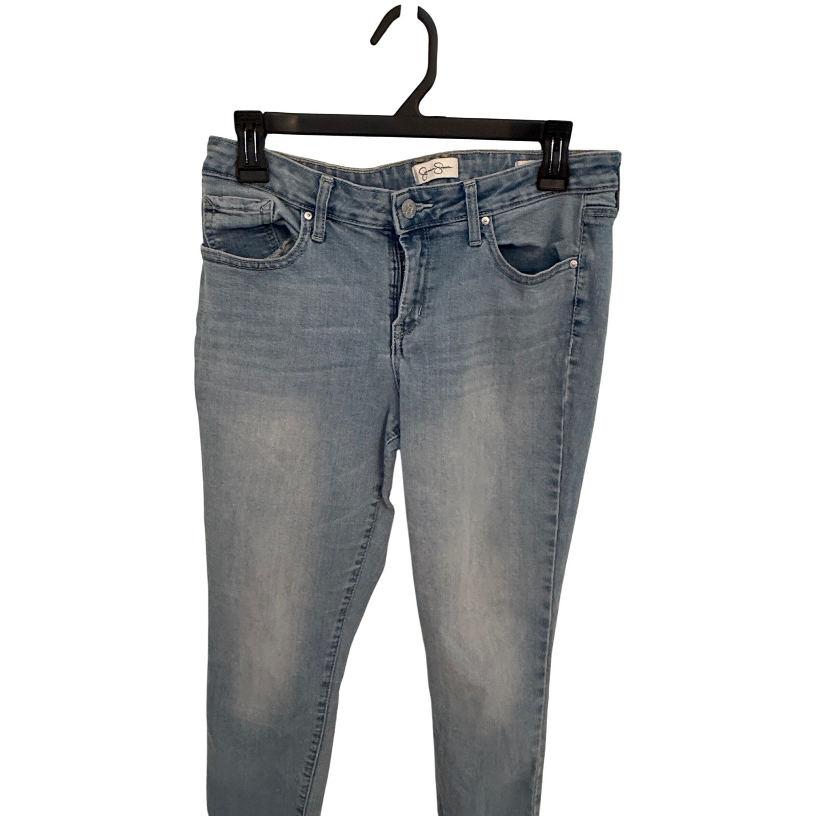 Jessica Simpson Womens Light Wash Skinny Jeans Size 10/30 Blue Denim JS Logo