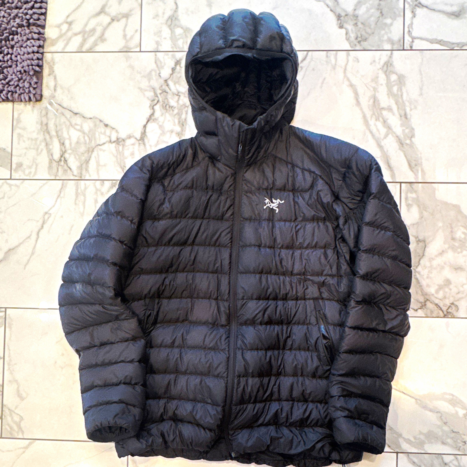 Arc’teryx Cerium LT Men’s Down Puffer Jacket Hooded Zip Black XL unworn