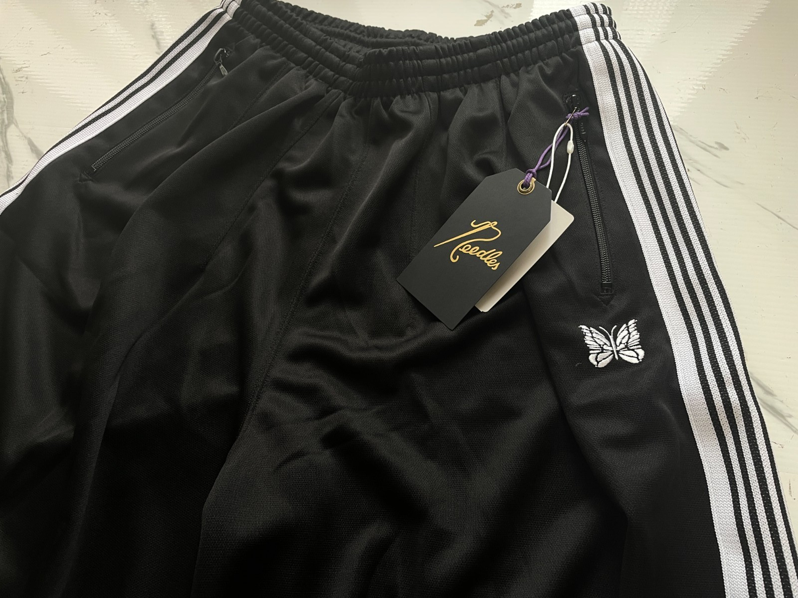 Needles Studious exclusive H.D. track shorts poly smooth brand new Authentic