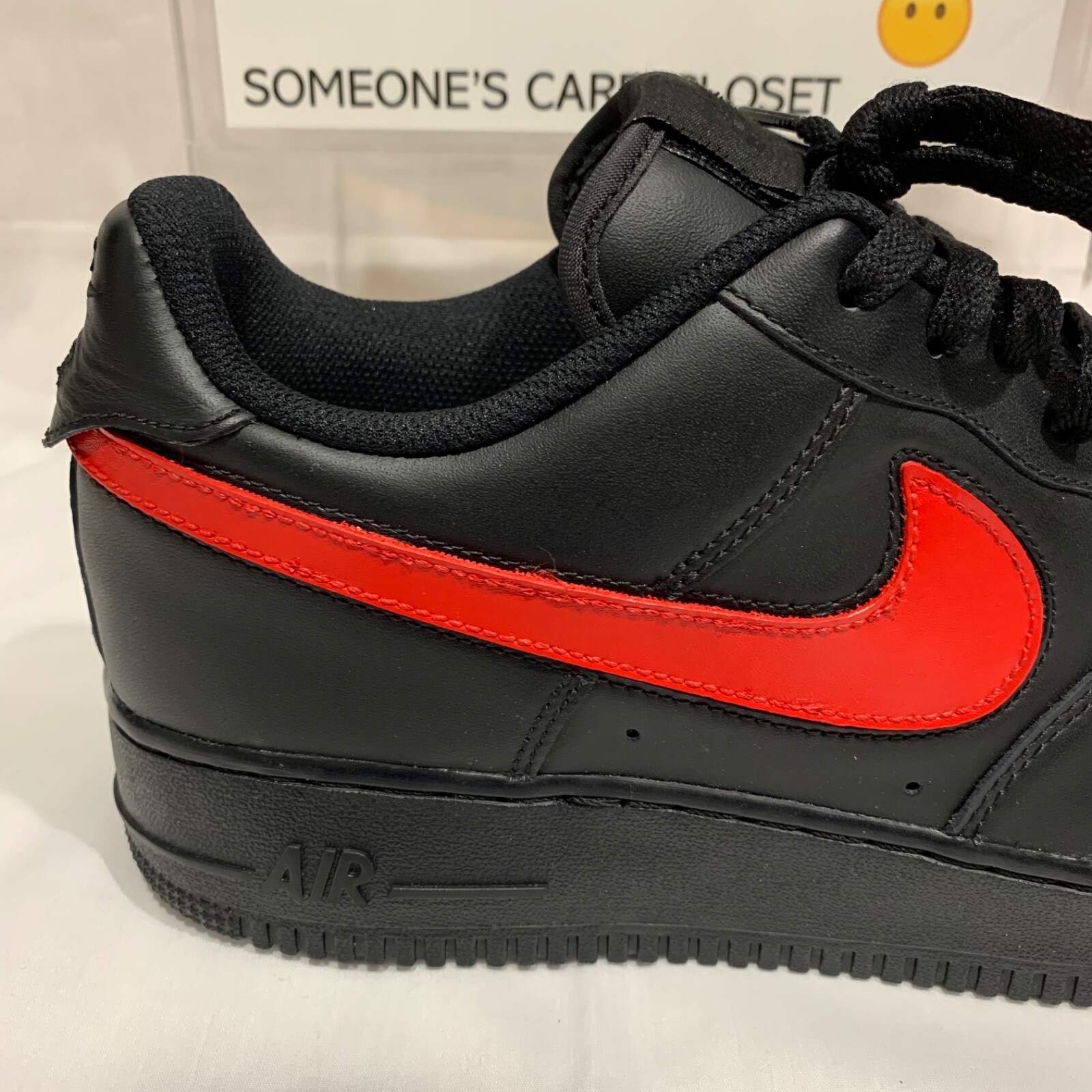 Nike Air Force 1 Low White Custom paint shoes (Red)