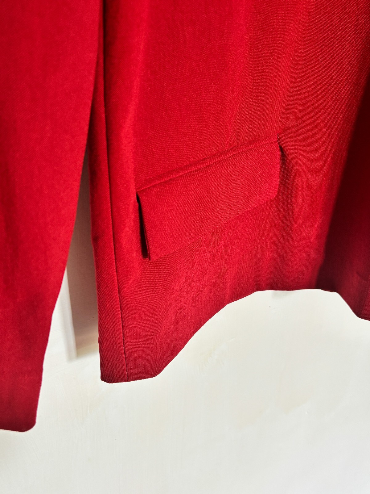 COS Red Blouse UK Size 8 – 3/4 Sleeve, Smart, Work, Pockets, Zip, VGC