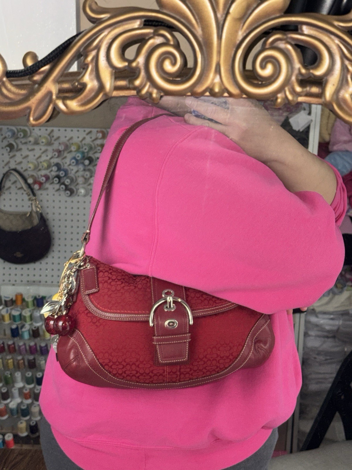 Y2K Red Large Coach SoHo