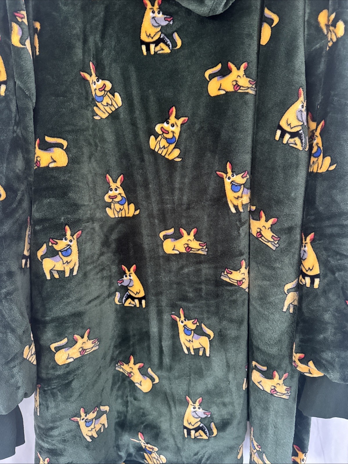 Oodie Oversized Blanket Hoodie Sherpa Adult One-Size All Over Dog Print