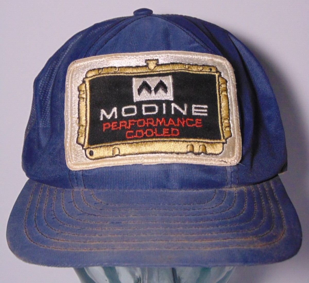 1970s Vintage Modine PATCH SNAPBACK TRUCKER HAT Louisville Mfg. Co. Made in USA