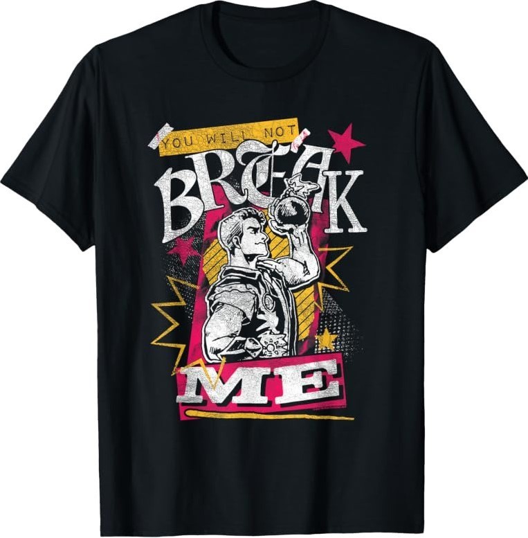 DCC You Will Not Break Me Distressed Carl Scrapbook Graphic T-Shirt