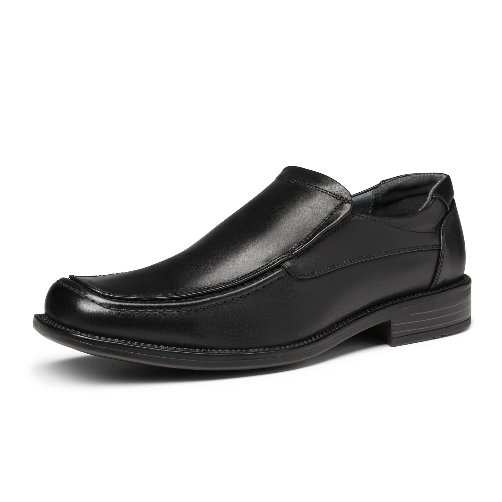 Men’s Square Toe Dress Loafers Shoes Casual Formal Work Shoes Brown Size 6.5-15
