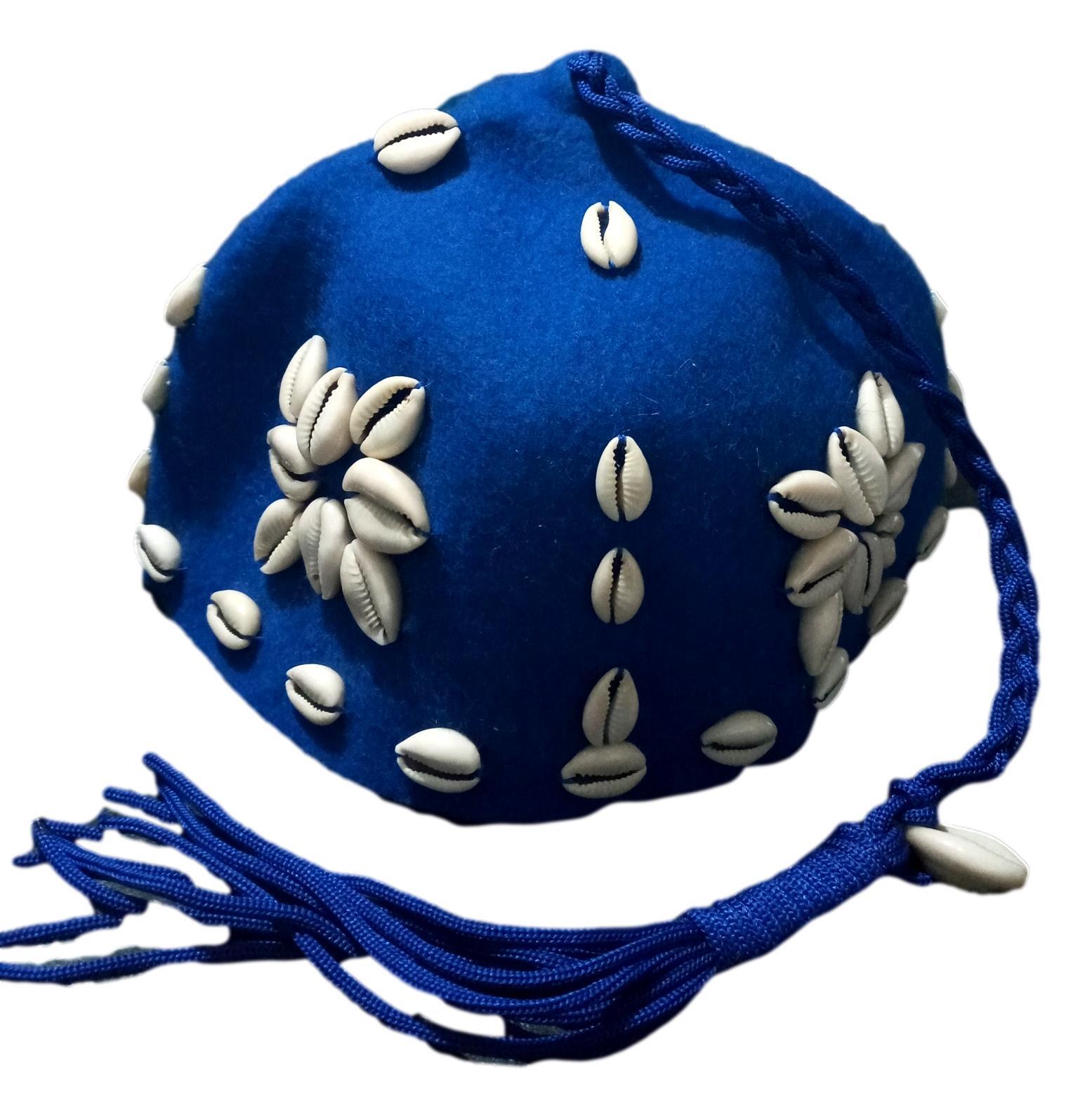 African Gnawa Handcrafted Moroccan Gnaoua Traditional Hat Headgear with tassel