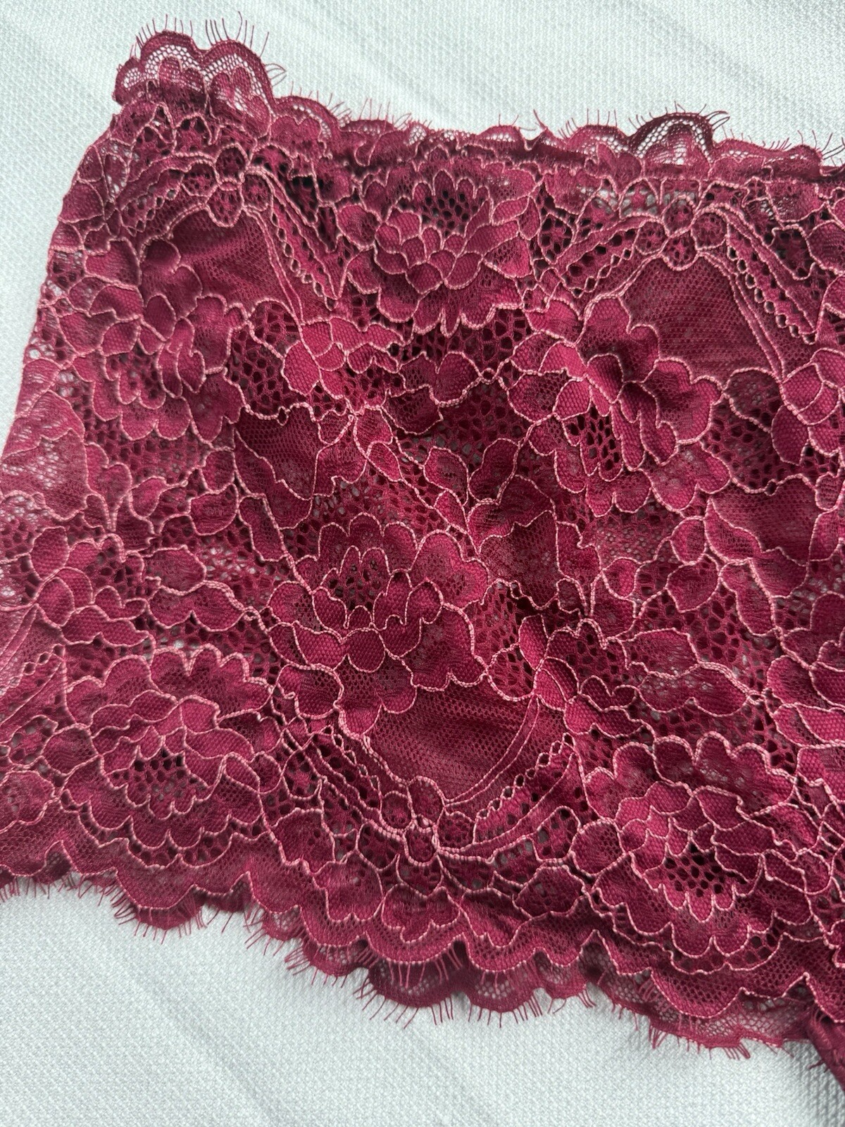 Set 2 Cacique Panties High Cut Lace Berry & Red Black Plaid Boyshort 14 16 XXL