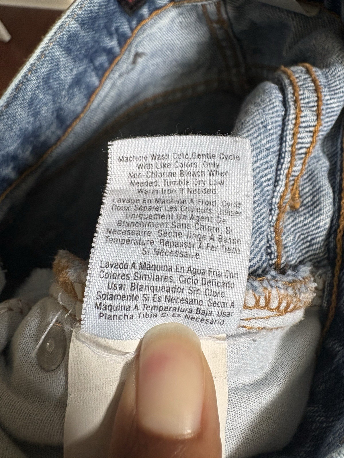 Vintage 90s DKNY Jeans Size 8 Inseam 28 Made in USA High Rise Straight Leg Blue