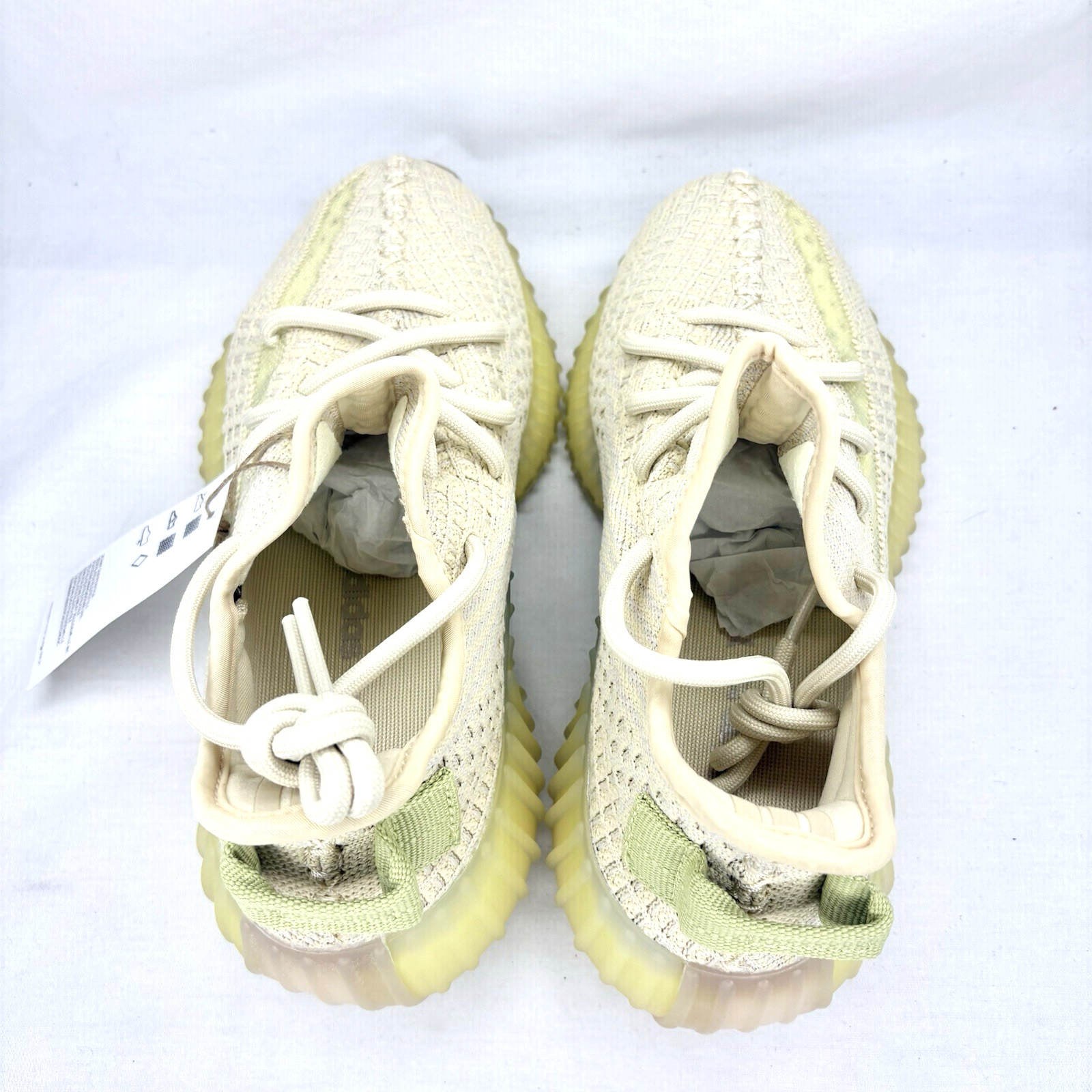 Adidas Yeezy Boost 350 V2 Mens Shoes 4 Lace Up Beige Sneakers Casual FX9028