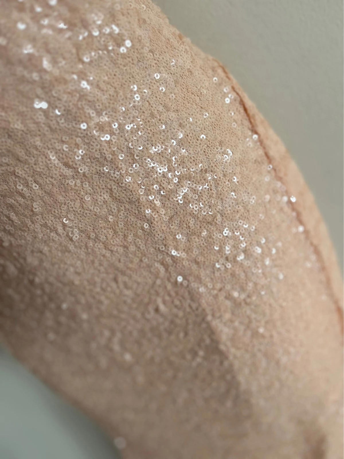 TFNC Showstopper Size 12 Peach Long Sequin Maxi Dress Prom Dress Cocktail Party