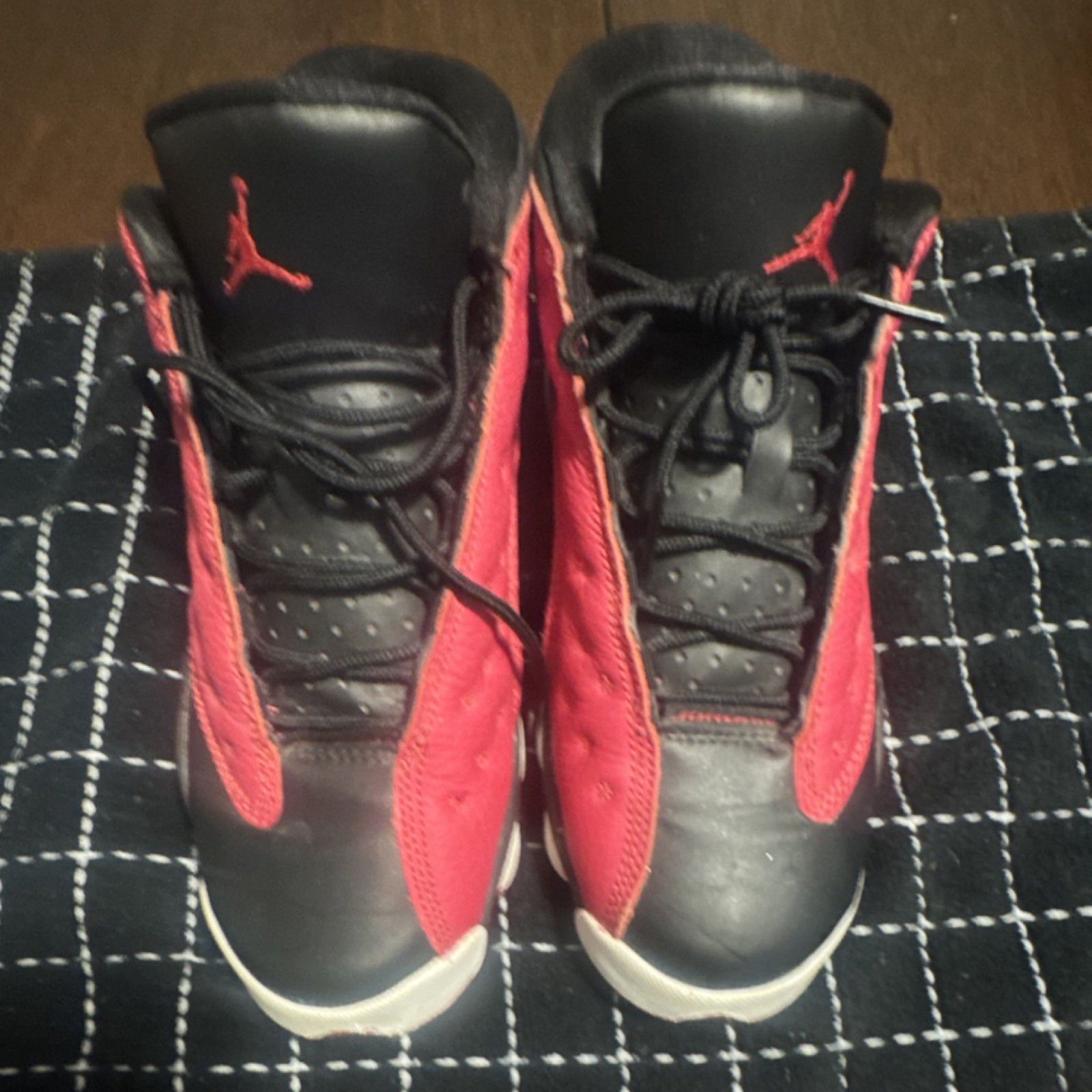 Jordan Air Jordan 13 Retro DA8019-061 Colorblock Sneaker Red Black White Kids 5Y