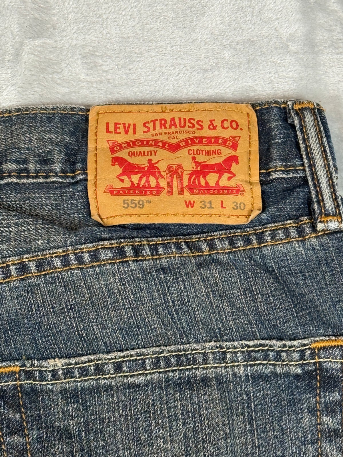 Levi’s 559 Relaxed Straight Jeans Mens 31×30 Blue Denim Rugged Workwear Gorpcore