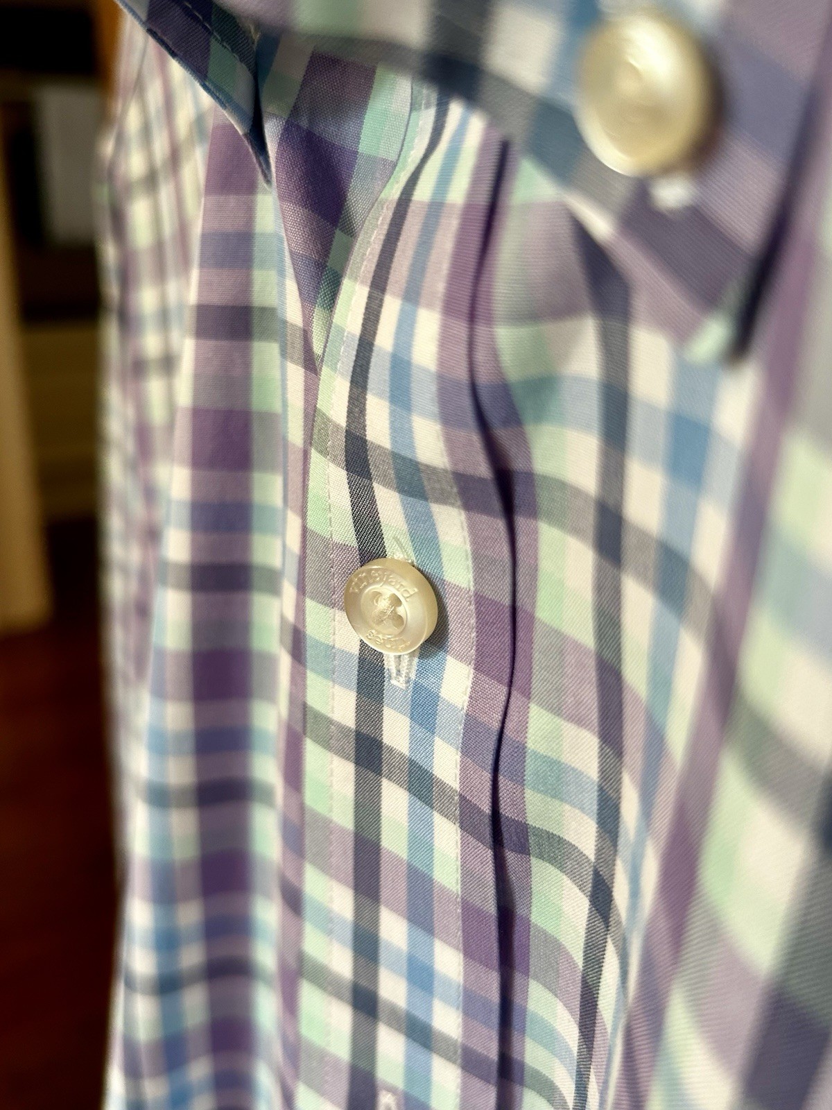 Vineyard Vines Men’s Medium Slim Fit Plaid Long Sleeve Tucker Button-up Vintage