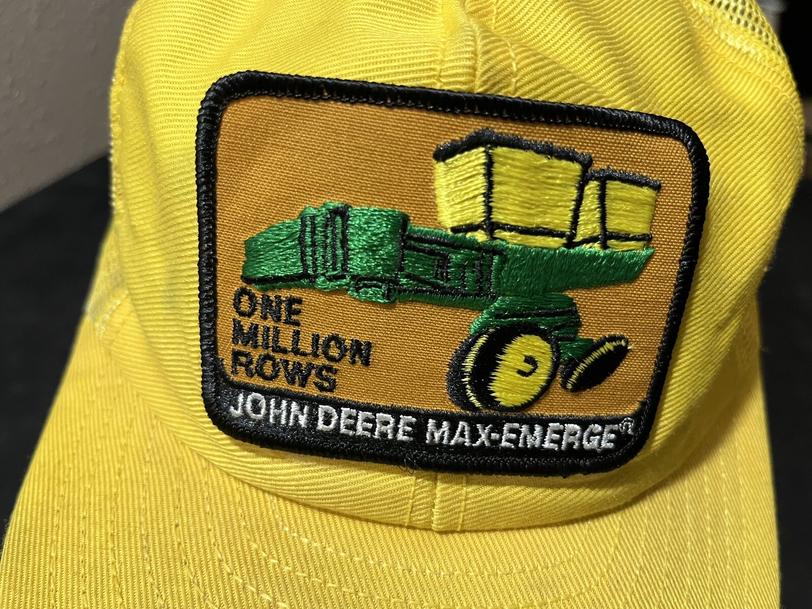 John Deere Tractor Plow Trucker 1970s Hat Vintage Snapback USA Louisville Mfg Co
