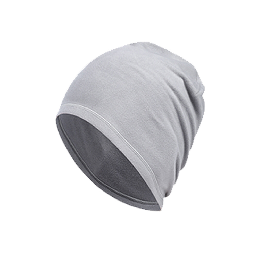 Winter Warm Skull Cap Fleece Beanie Hat Windproof Helmet Liner Cap for Men Women