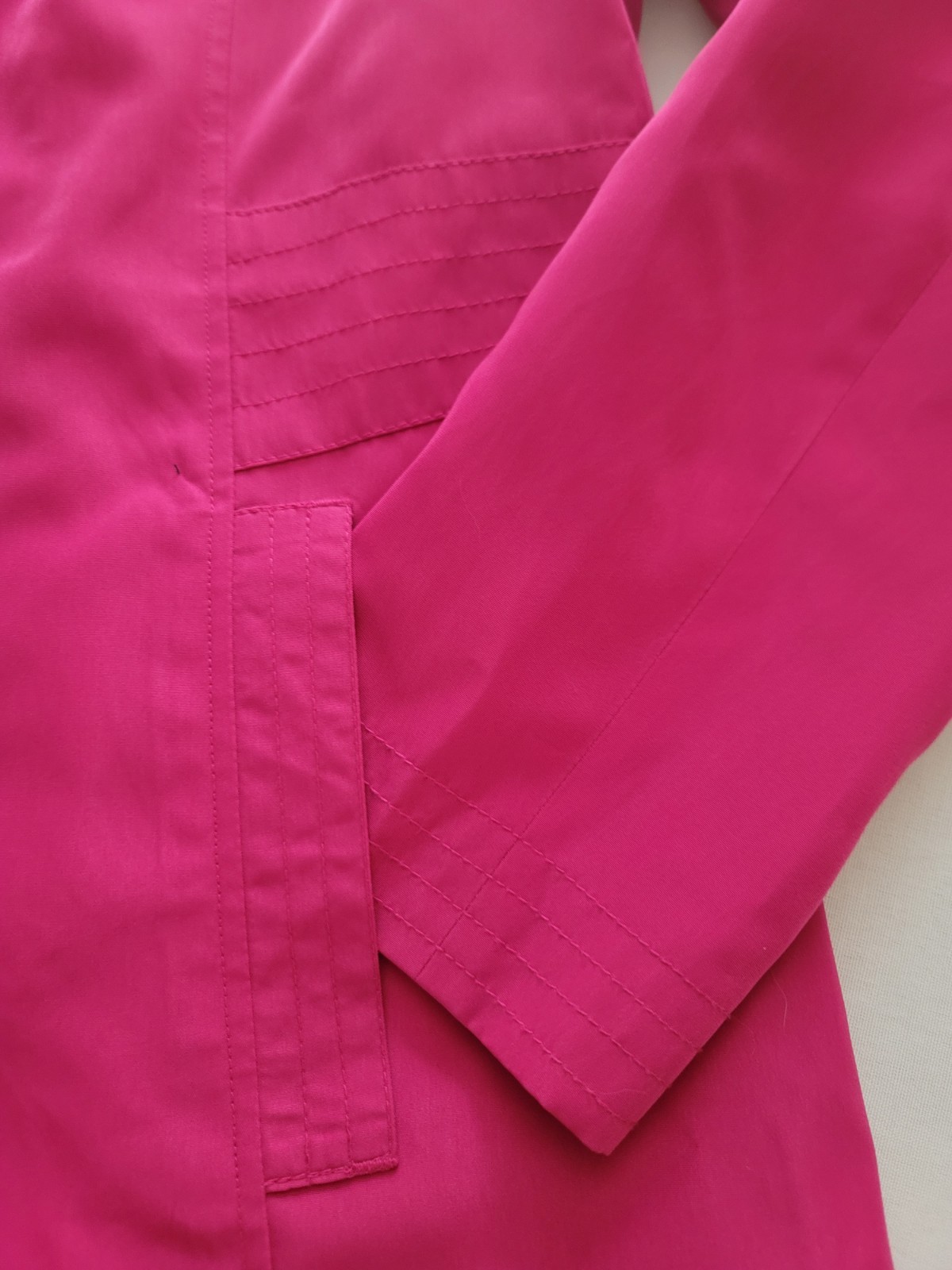 Relativity Trench Coat Women’s M Raspberry Pink Lined Spring Jacket Rain Coat