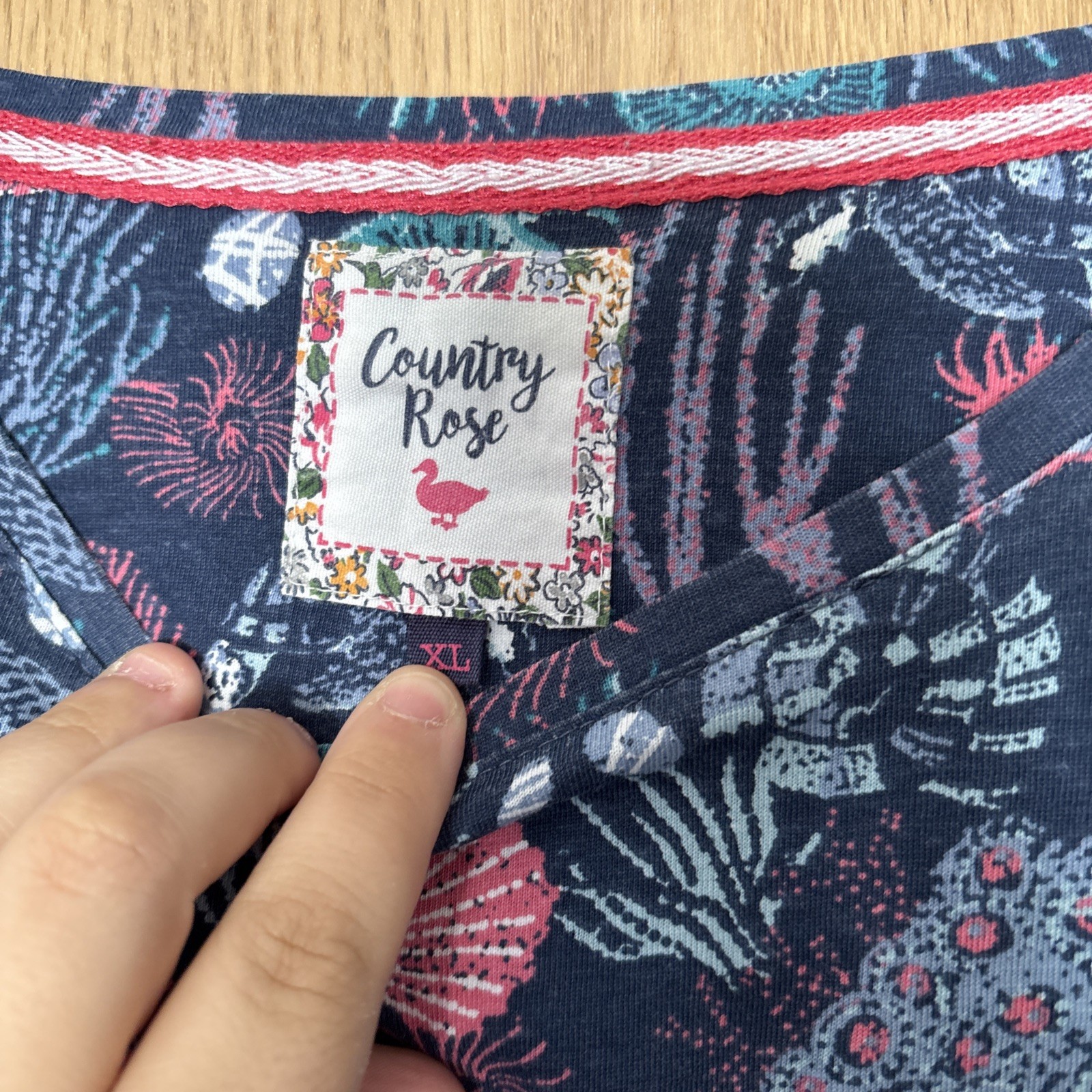 Country Rose Edinburgh Woollen Mill EWM Top/Tunic – Size XL (18-20)- lovely cond