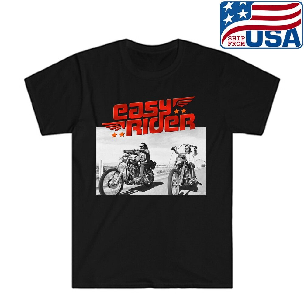 Easy Rider Movie Men’s Black T-shirt Size S to 5XL