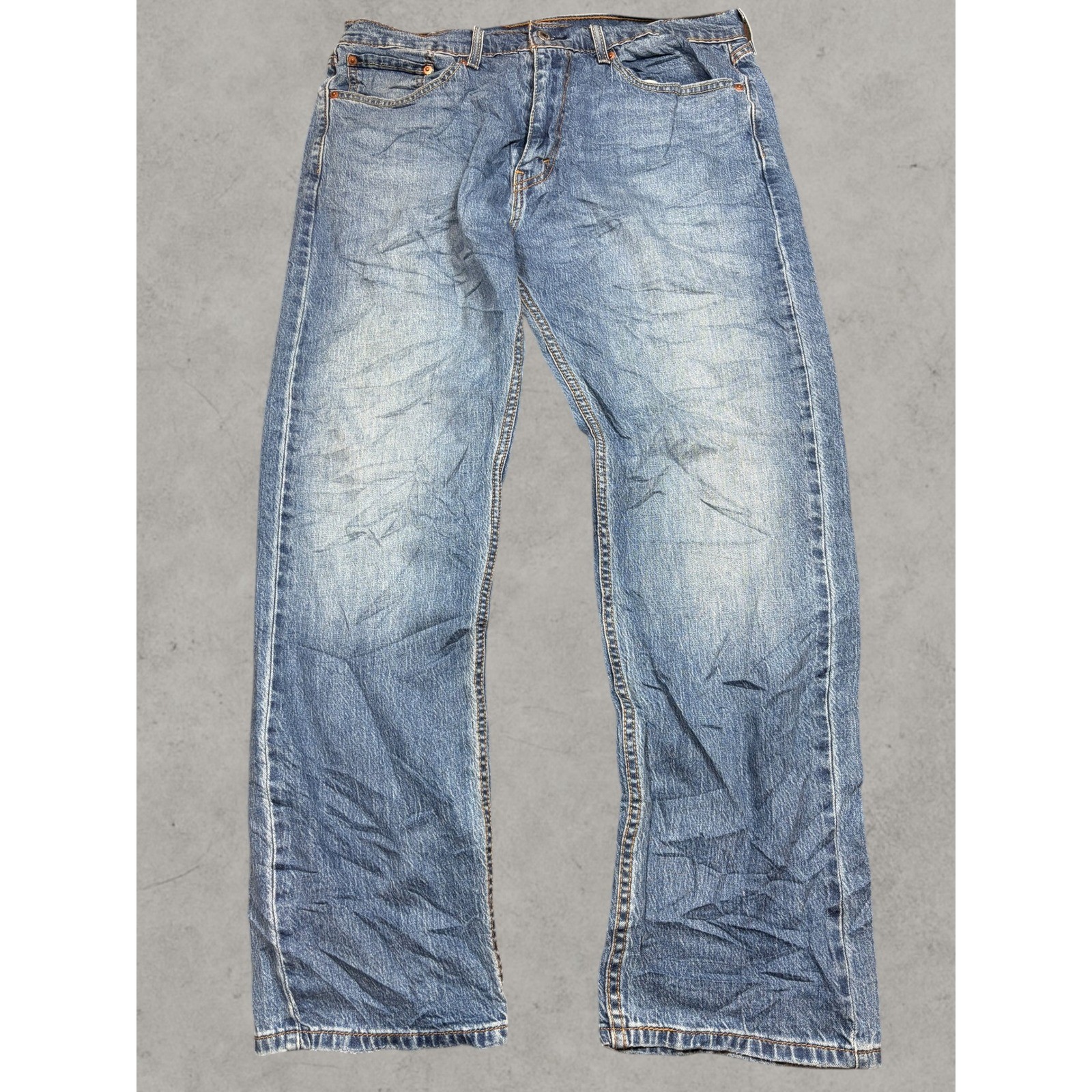Levis 559 Relaxed Straight Mens Jeans Blue Denim Medium Wash 33×30