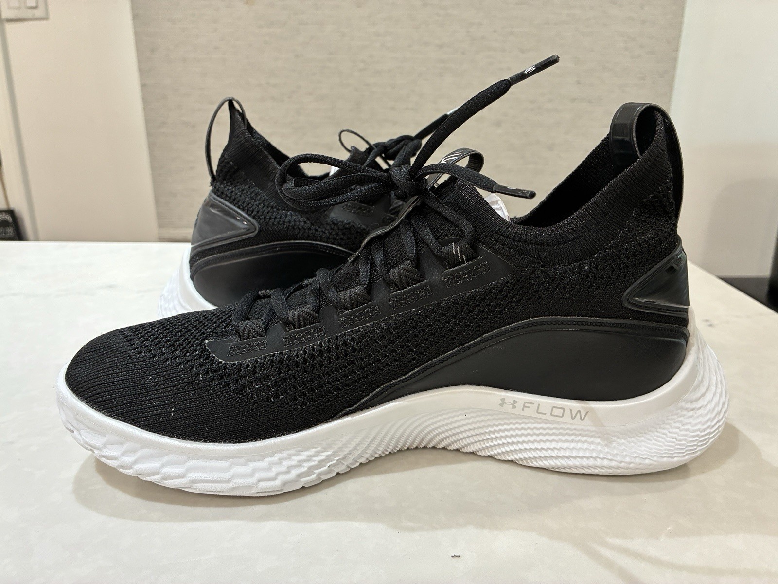 Under Armour Curry Flow 8 2021 Black White Size 11