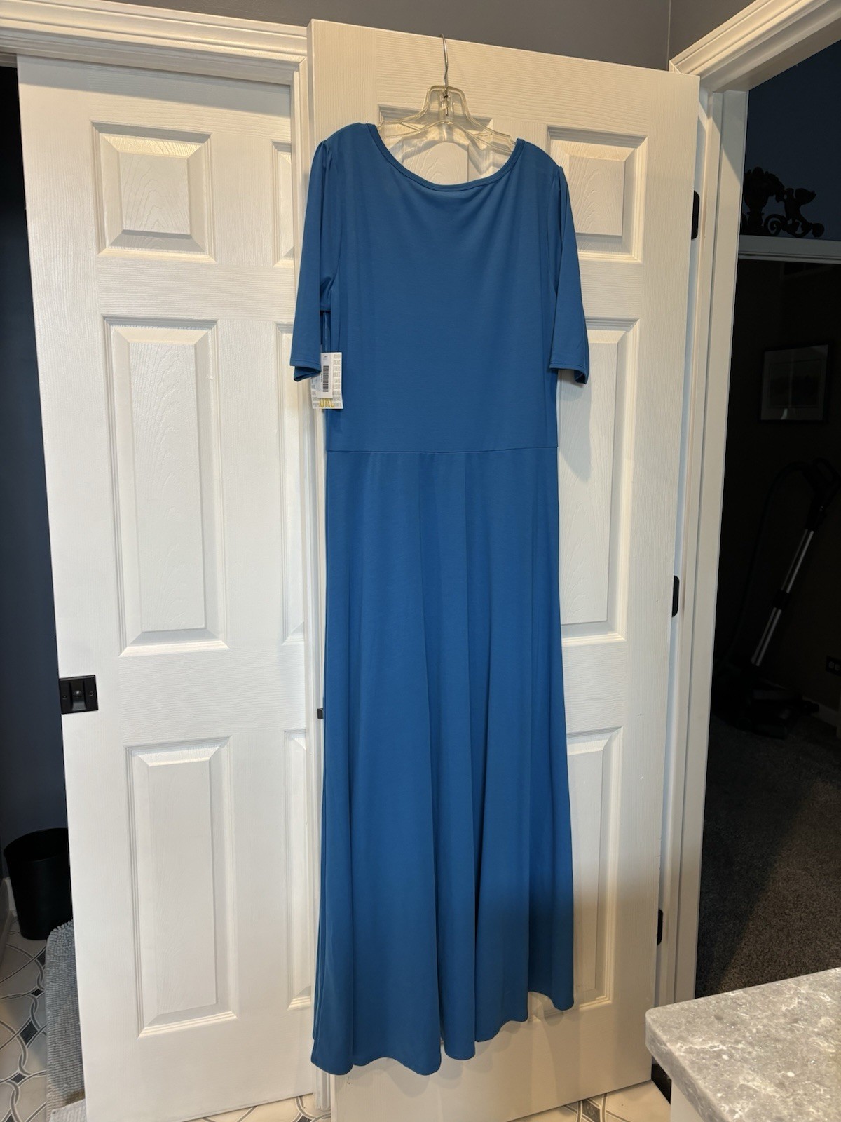 LuLaRoe Ana 3XL Maxi Dress Beautiful Blue. NEW!