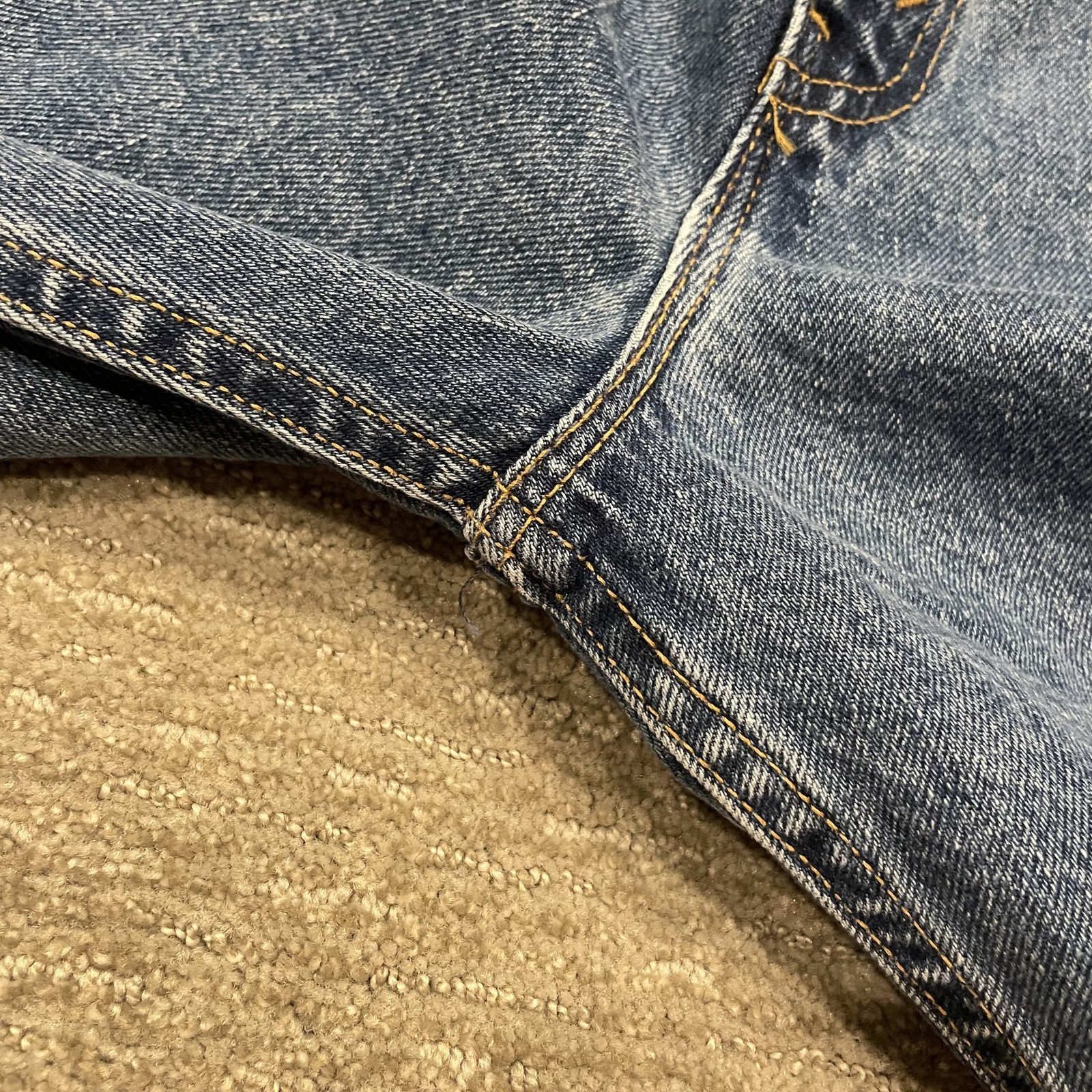 Vintage Levis 505 Shorts Mens 42 Denim Jean USA 90s USA Grunge Hip Hop Deadstock