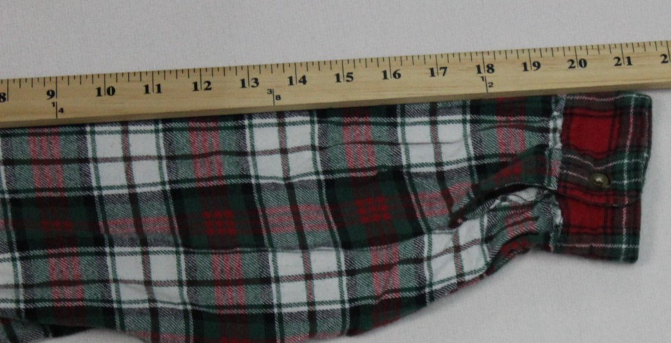 Lauren Ralph Lauren Button Up Flannel Shirt Women’s Size L Plaid Crest VTG