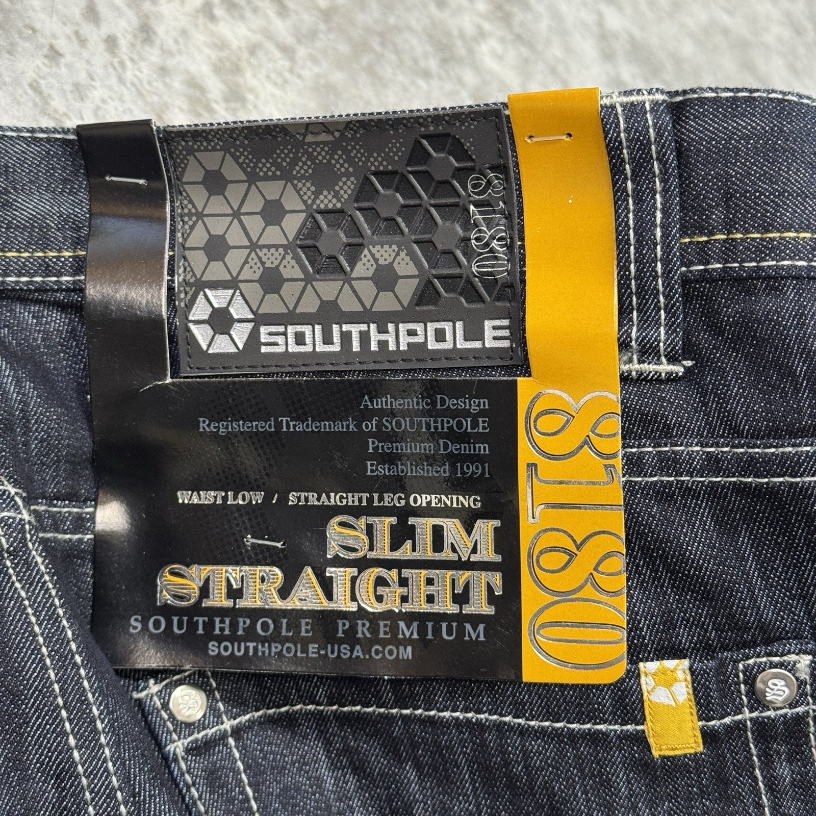 Southpole Jeans mens 36 x 34 y2k baggy hip hop deadstock Indigo skater NWT 90s