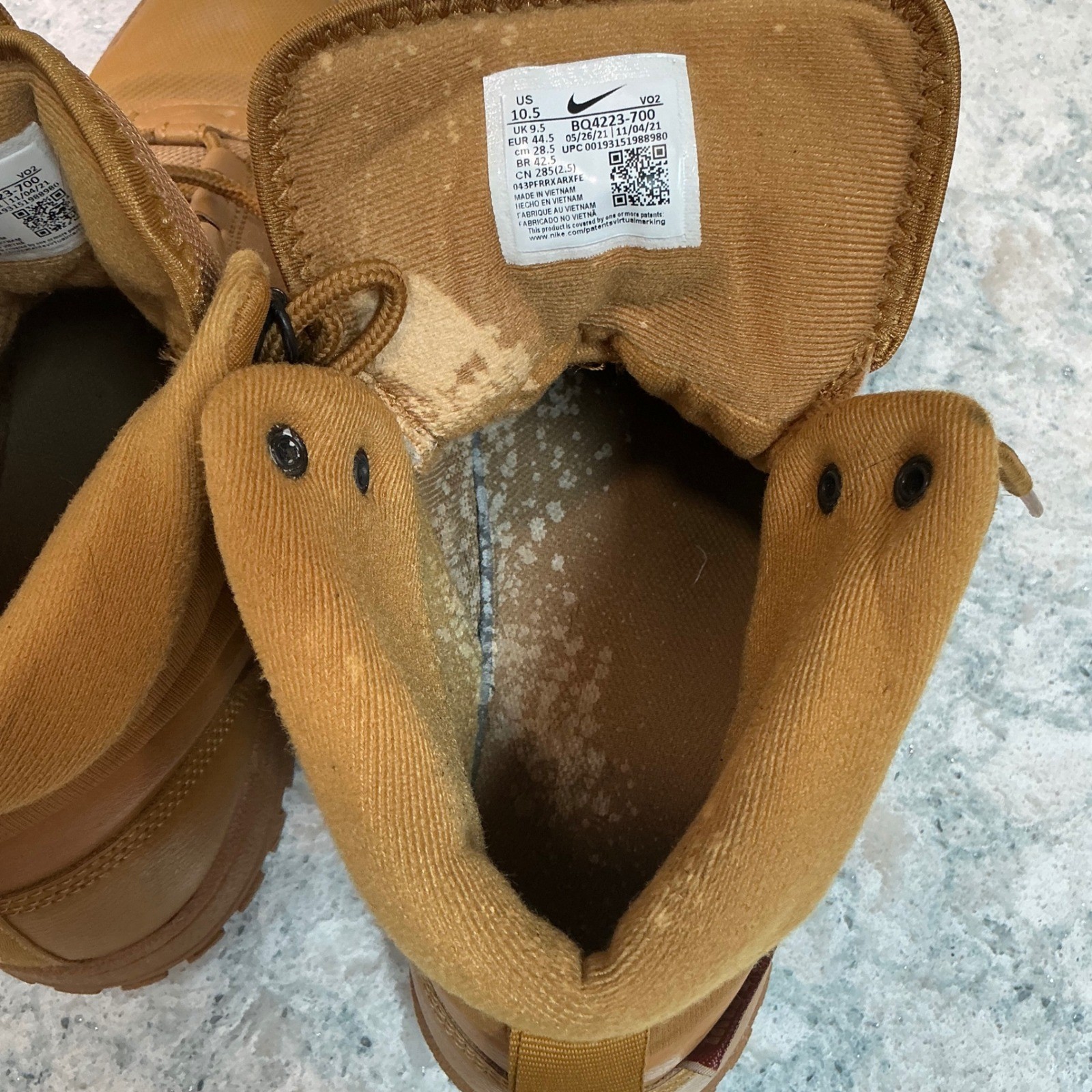 Nike Path Winter Wheat BQ4223-700 Men’s Size 10.5 Boots Sneakers Tan Brown
