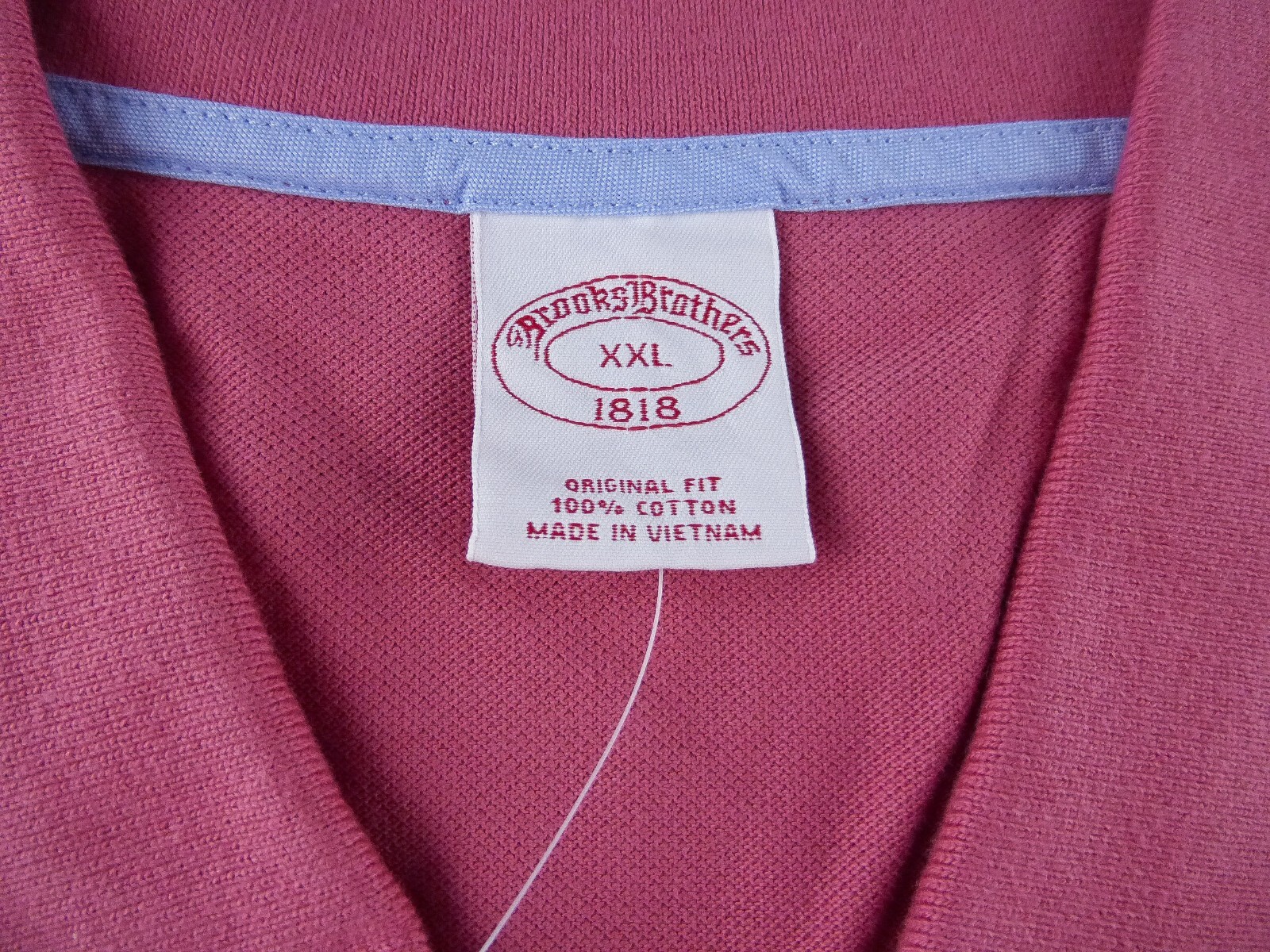 BROOKS BROTHERS POLO SHIRT 1818 Men’s Pastel Colors ORIGINAL Fit XL 2XL New $89